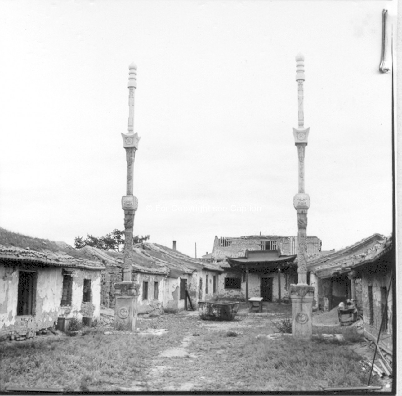 Ruined state of Dari ekh temple. Film Archives K-44811 